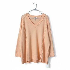 Cato Peach V-Neck Sweater